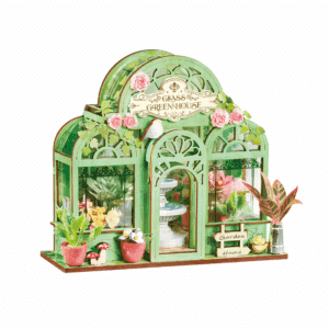ROBOTIME DIY MINI SHOP GREEN FOUNTAIN GARDEN