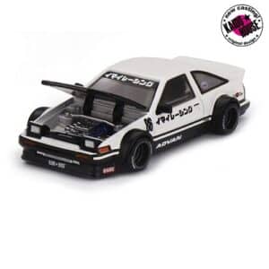 MINI GT 1:64 KAIDO★HOUSE TOYOTA AE86 SPRINTER TRUENO KAIDO STREET V1 WHITE (KHMG180)