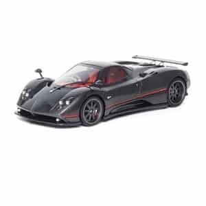 ALMOST REAL 1:18 PAGANI ZONDA F 2015 GLOSS CARBON BLACK W/ RED STRIPE (850410001)