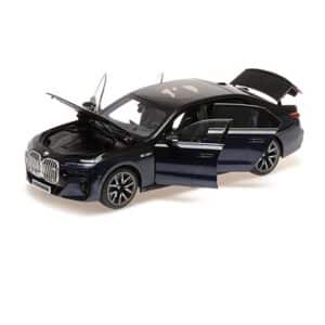 MINICHAMPS 1:18 BMW I7 (G70) 2024 BLUE/BLACK METALLIC (110023701)