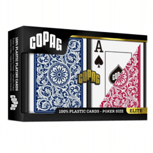 COPAG BRIDGE ELITE 100% PLASTIC RED/BLUE