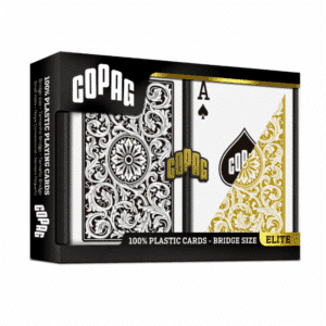 COPAG BRIDGE ELITE 100% PLASTIC BLACK/GOLD
