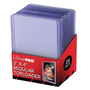 ULTRA PRO TOPLOADER 3""x4"" PK 25