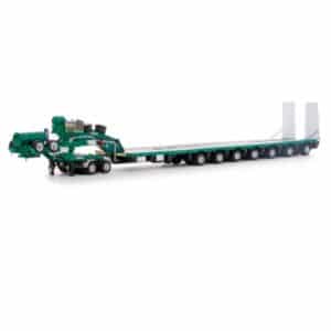 DRAKE 1:50 7x8 STEERABLE TRAILER W/ 2X8 DOLLY - METALLIC GREEN (ZT09325)
