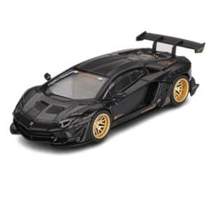 MINI GT 1:64 LB★WORKS LAMBORGHINI AVENTADOR LIMITED EDITION MATTE BLACK (MGT01087)