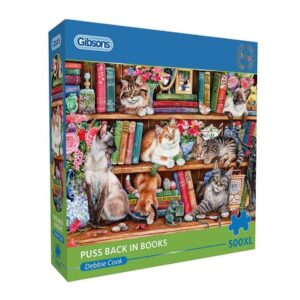 GIBSON 500 PIECE XL PUSS BACK IN BOOKS