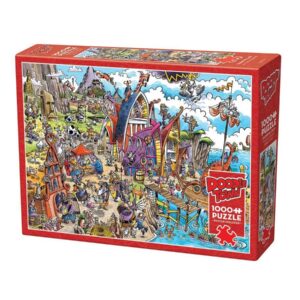 COBBLE HILL 1000 PIECE DOODLETOWN VIKING VILLAGE