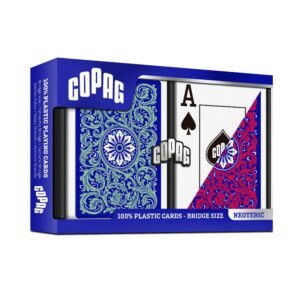 COPAG BRIDGE NEOTERIC JUMBO 100% PLASTIC BLUE/RED/GREEN
