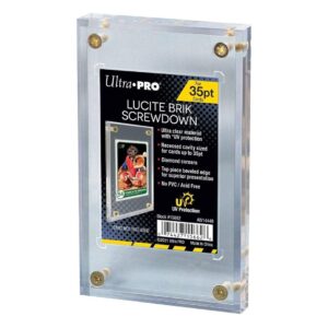ULTRA PRO LUCITE BRIK UV 35PT SCREWDOWN CARD HOLDER