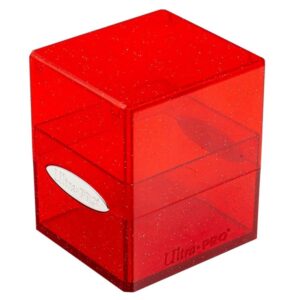 ULTRA PRO SATIN DECK BOX GLITTER RED
