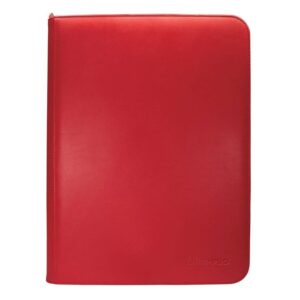 ULTRA PRO VIVID 9 POCKET ZIPPERED BINDER RED