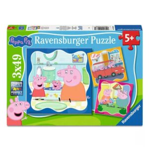 RAVENSBURGER 3x49 PIECES PEPPA PIG FAMILY FIRST