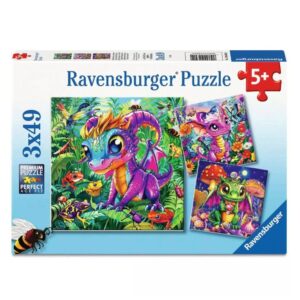 RAVENSBURGER 3x49 PIECES BABY GARDEN DRAGONS