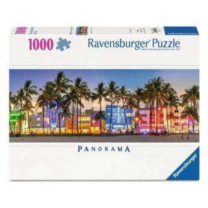 RAVENSBURGER 1000 PIECES NIGHT GLOW ON OCEAN DRIVE