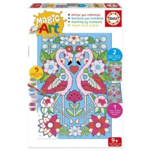 EDUCA MAGIC ART NUMBER FLAMINGOS