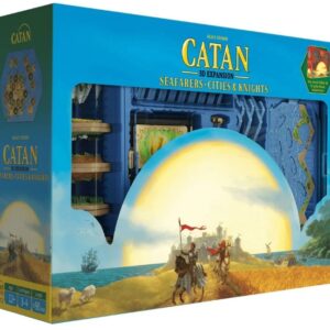 CATAN 3D EXPANSION SEAFARERS + CITIES AND KNIGHTS LARGE BOX
