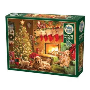 COBBLE HILL 1000 PIECE CHRISTMAS COZY FIREPLACE