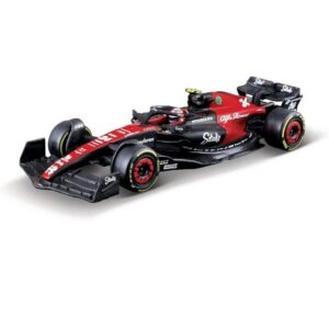 BBURAGO 1:43 F1 ALFA ROMEO C43 2023 #24 ZHOU IN ACRYLIC CASE (#38086Z)