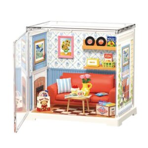 ROBOTIME DIY PLASTIC SUPERSTORE MINI COUNTRY BLUE LOUNGE