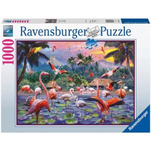 RAVENSBURGER 1000 PIECE PINK FLAMINGOS