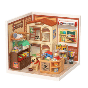 ROBOTIME DIY PLASTIC SUPERSTORE FURRY FRIENDS HOME