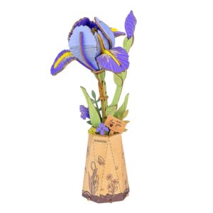 ROBOTIME WOOD BLOOM PURPLE IRIS