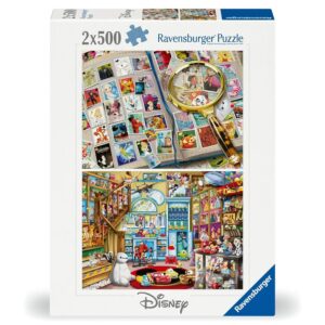 RAVENSBURGER 2x500 PIECE DISNEY STAMPS AND TOYS