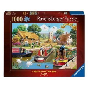 RAVENSBURGER 1000 PIECE A BUSY DAY ON THE CANAL