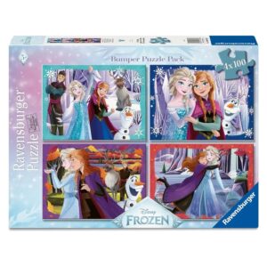 RAVENSBURGER 4x100 PIECE DISNEY FROZEN FAMILY FOREVER