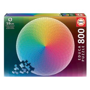 EDUCA 800 PIECE RAINBOW ROUND PUZZLE
