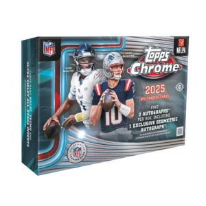TOPPS CHROME 2025 NFL TRADING CARDS 2 AUTOGRAPHS
