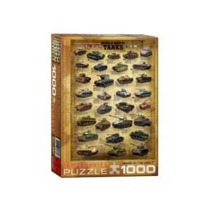 EUROGRAPHICS 1000 PIECE WORLD WAR II TANKS