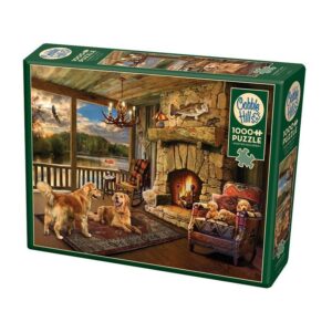 COBBLE HILL 1000 PIECE LAKESIDE CABIN