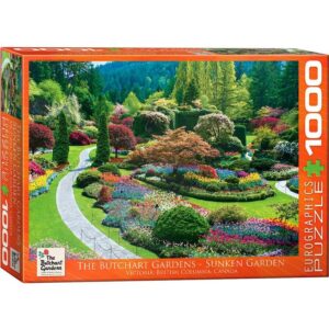 EUROGRAPHICS 1000 PIECE BUTCHART GARDENS SUNKEN GARDEN