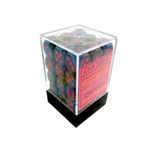 CHESSEX 26858 GEMINI 12mm 36xD6 BLACK-STARLIGHT/RED