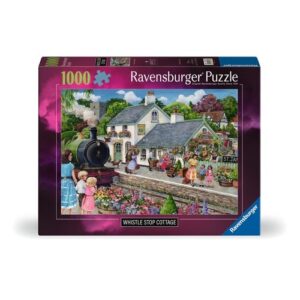 RAVENSBURGER 1000 PIECE WHISTLE STOP COTTAGE