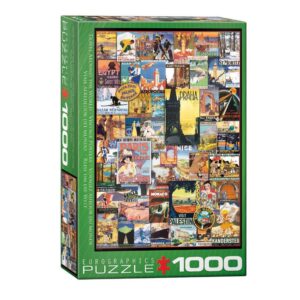 EUROGRAPHICS 1000 PIECE TRAVEL WORLD VINTAGE POSTERS