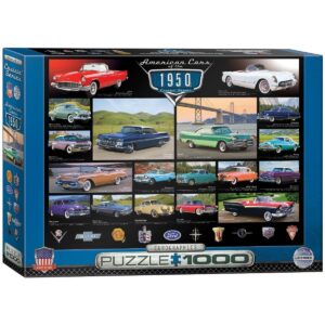 EUROGRAPHICS 1000 PIECE AMERICAN CARS 1950