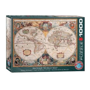 EUROGRAPHICS 1000 PIECE OLD MAP OF THE WORLD