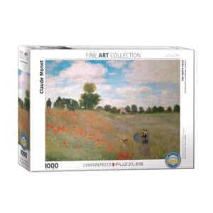 EUROGRAPHICS 1000 PIECE THE POPPY FIELD, CLAUDE MONET