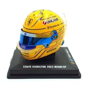 LOOKSMART 1:5 F1 HELMET 2025 MIAMI GP LEWIS HAMILTON (LSHEL015)