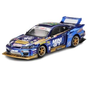 MINI GT 1:64 LB-SUPER SILHOUETTE NISSAN S15 SILVIA 2025 FORMULA DRIFT JAPAN #555 TEAM MINI GT LIBERTY WALK (MGT01157)