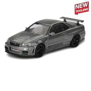MINI GT 1:64 NISSAN SKYLINE GT-R (R34) NISMO CRS DARK METAL GREY BLISTER (MGT01160-BL)