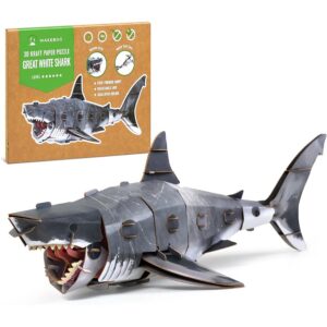 MAKEBUG 3D LARGE GREAT WHITE SHARK