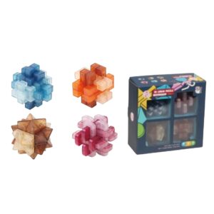 THINK IQ 4 IN 1 3D LUBAN PUZZLE SET