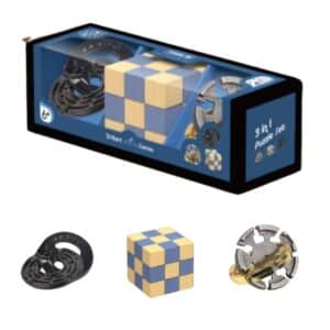 THINK IQ 3 IN 1 PUZZLE SET BLUE