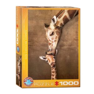 EUROGRAPHICS 1000 PIECE GIRAFFE MOTHERS KISS
