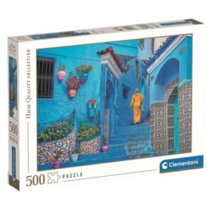 CLEMENTONI 500 PIECE BLUE STREETS OF CHEFCHAOUREN