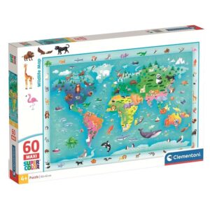CLEMENTONI 60 PIECE MAXI WILDLIFE MAP