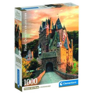 CLEMENTONI 1000 PIECE GOLDEN HOUR AT ELTZ CASTLE